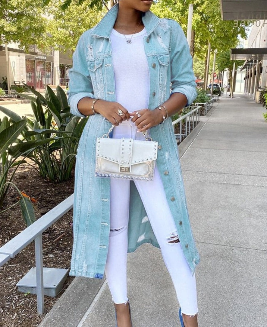 Classic Ladies' Button-Down Coat – Lightweight & Timeless for Summer 2