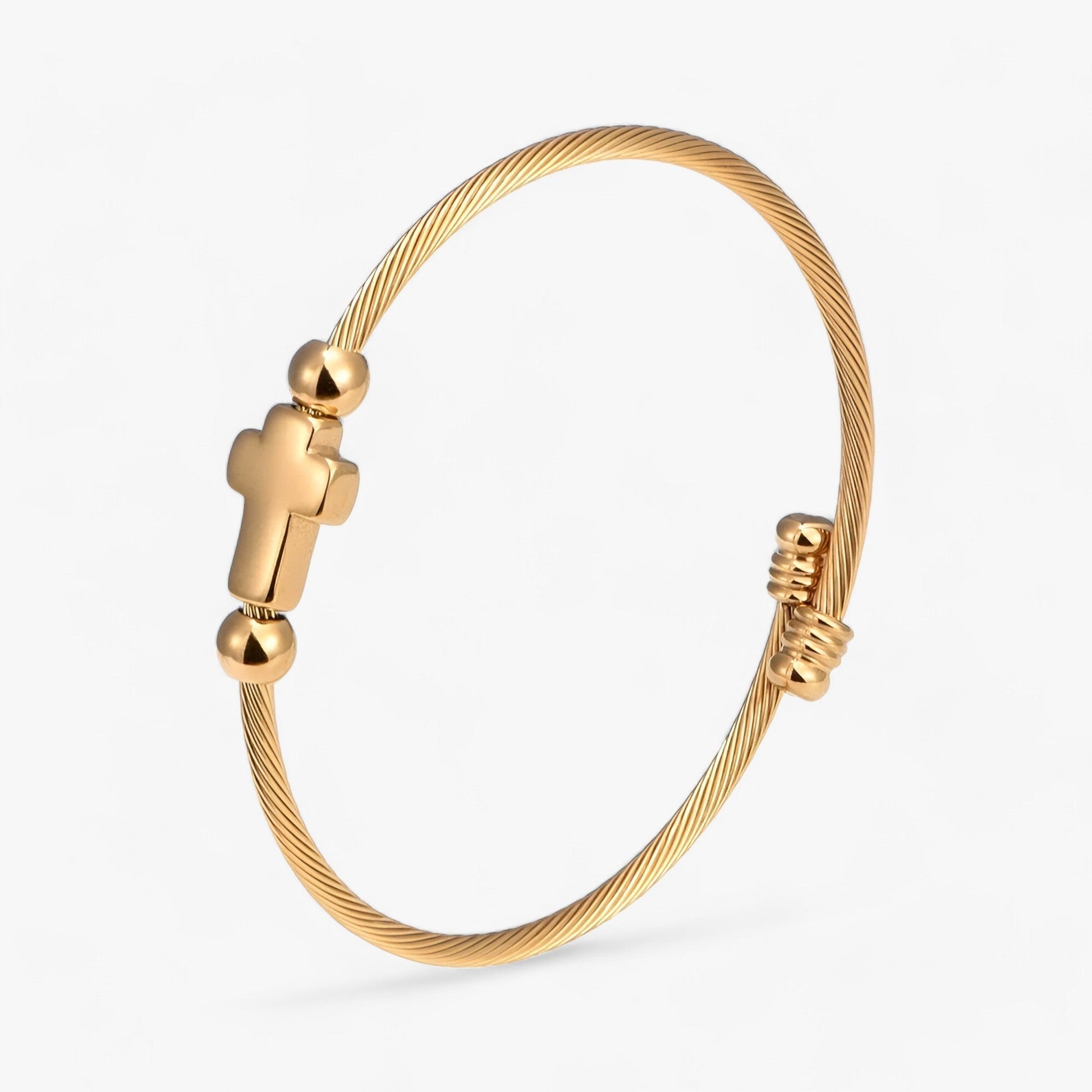 Cleo Women's Bracelet | Stainless Steel Cross, Hypoallergenic 0