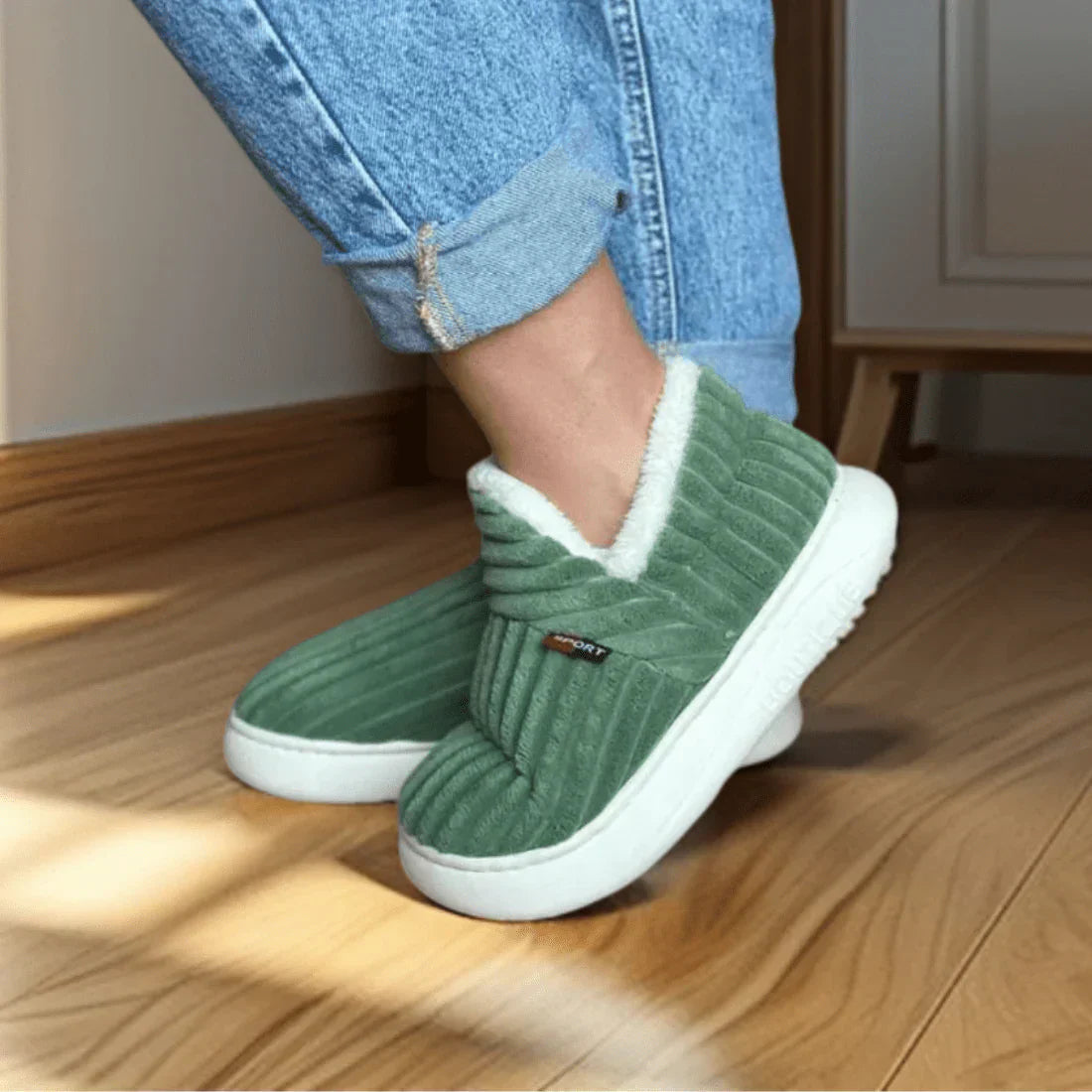 Coco Women's Flip-flops | Soft Sherpa Fleece, Non-slip Rubber Sole 7