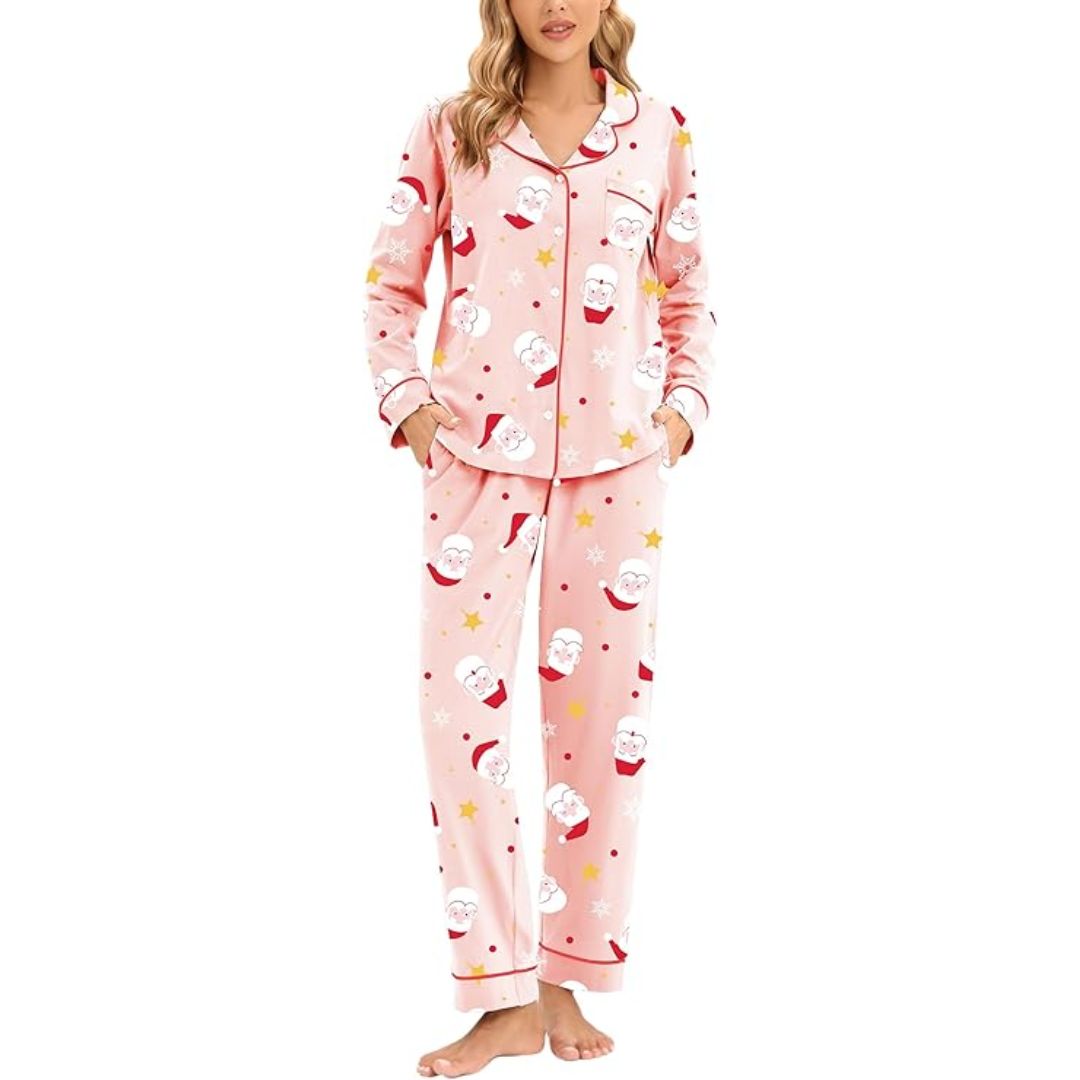 Cora Women's Pyjamas | Soft Fabric, Festive Design 4
