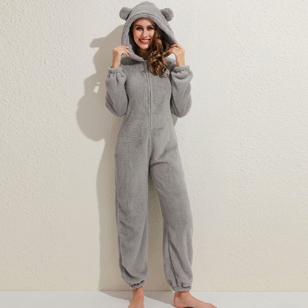 Cuddle Adult Fleece Onesie | Super Soft with Bear Ears 3