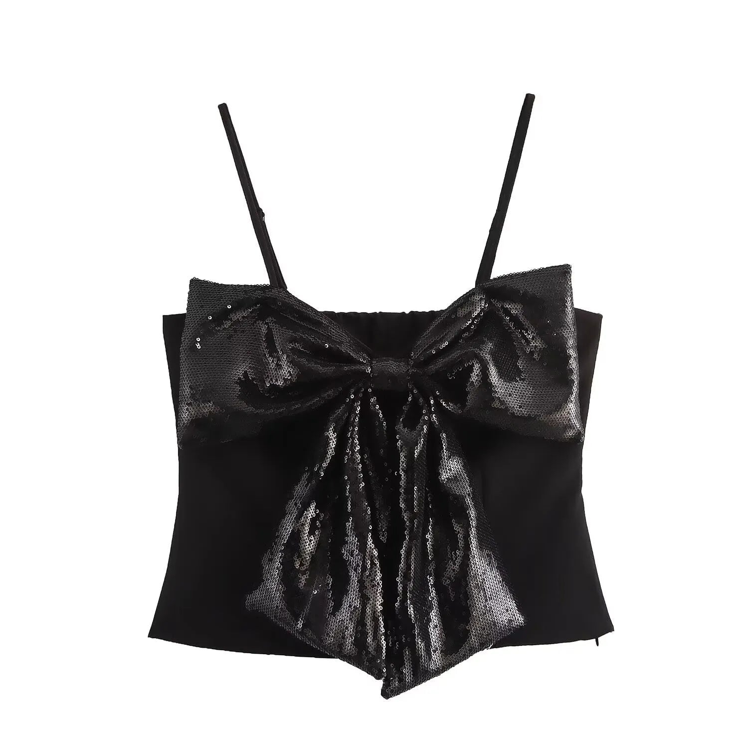 DAISY | Glitter Top with Bow Detail and Adjustable Straps 5