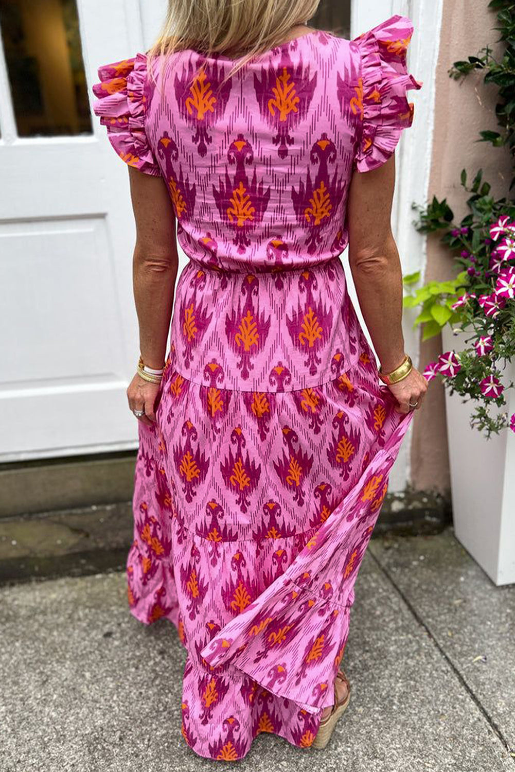DALINA | Retro maxi dress with elegant details 3