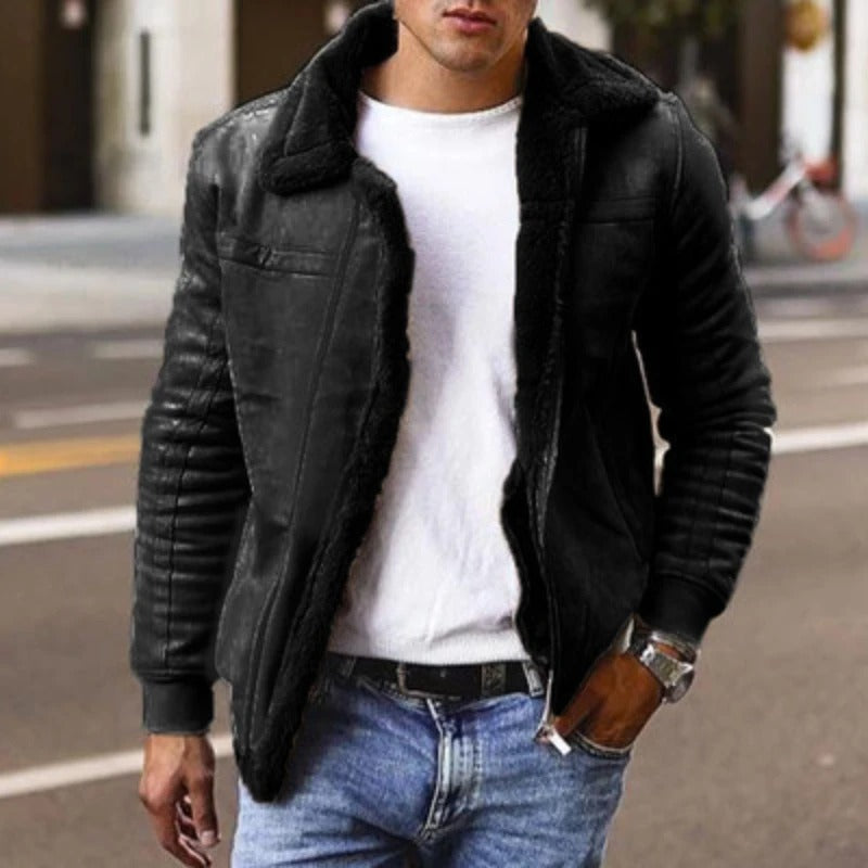 Daan Men's Winter Coat | Luxe Shearling Lining, Warm & Comfortable 0