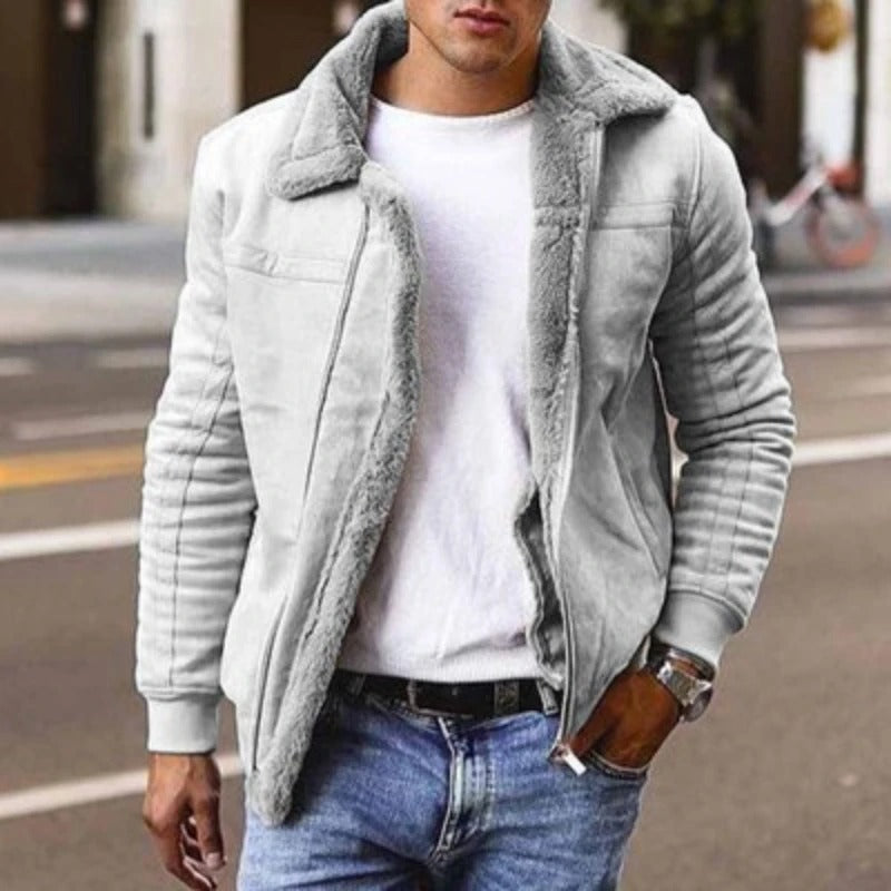 Daan Men's Winter Coat | Luxe Shearling Lining, Warm & Comfortable 3