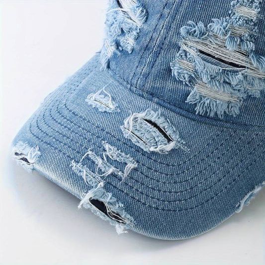 Daisy Women's Denim Sun Hat | Premium UV Protection, Adjustable Fit 1