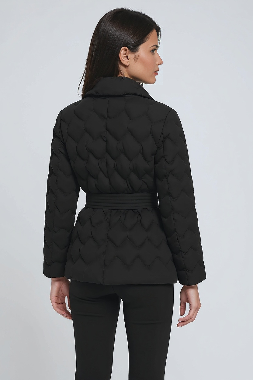 Daisy Women's Winter Coat | Padded with Belt, Long Fit 3