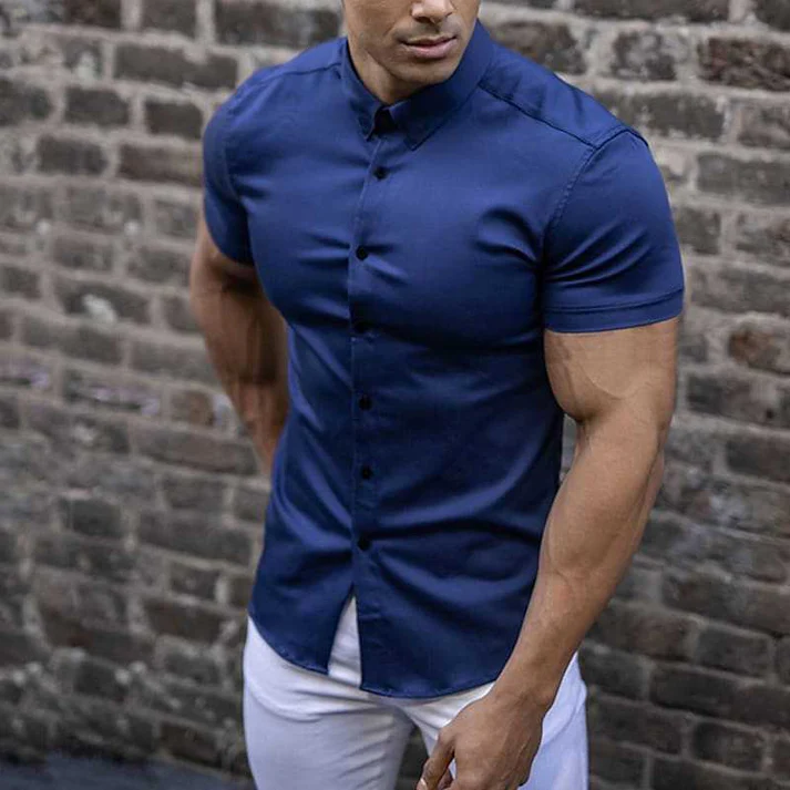 Darian | Fitted Men's Shirt with Stretch and Button Fastening 2