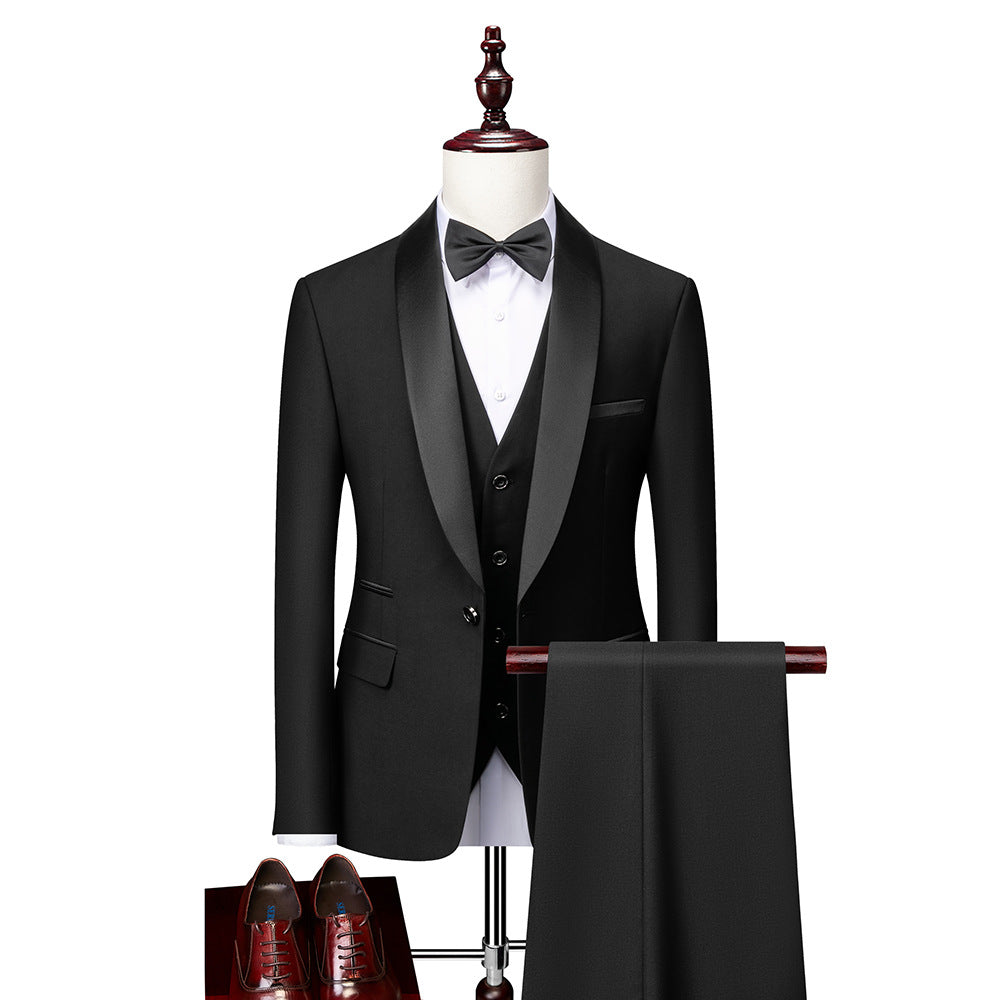 Dario Heren Suit Black | Slim Fit, Elegant Style 0