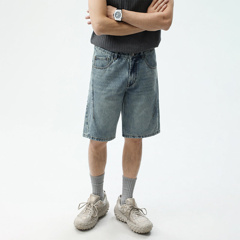 Dario Men's Denim Shorts | Casual Relaxed Fit 1