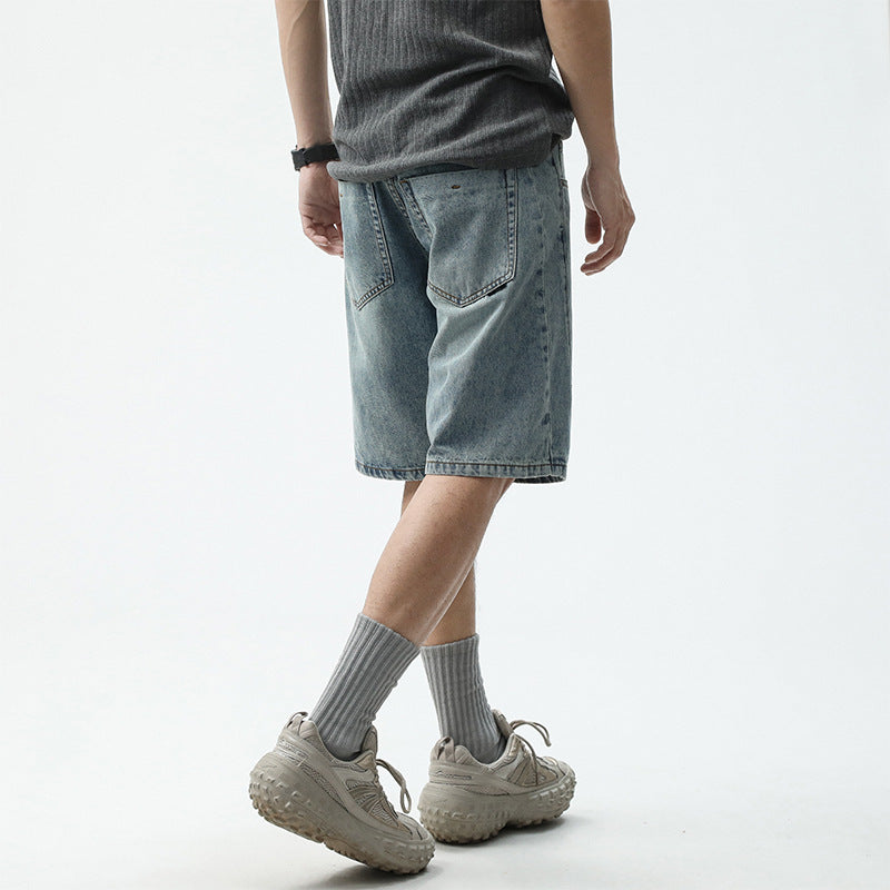 Dario Men's Denim Shorts | Casual Relaxed Fit 4