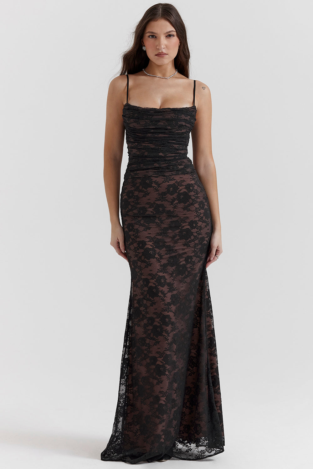 Delphina | Chic Corset Maxi Dress with Lace Details 5