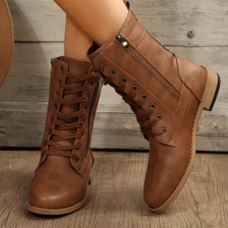 Demi Women's Boots | Chunky Low Heel, Comfortable and Durable 0