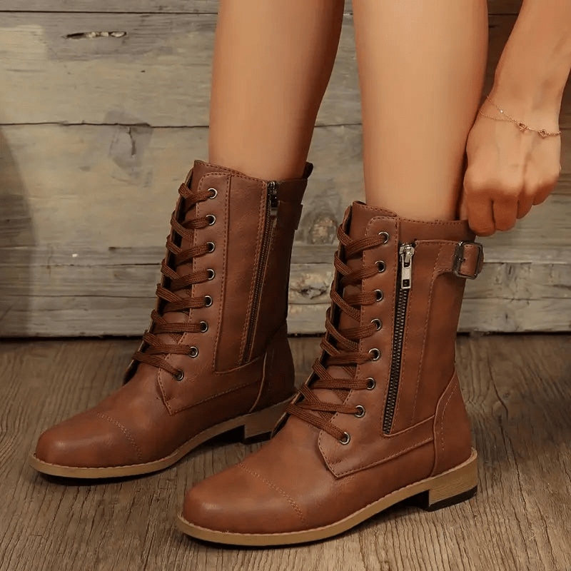 Demi Women's Boots | Chunky Low Heel, Comfortable and Durable 2