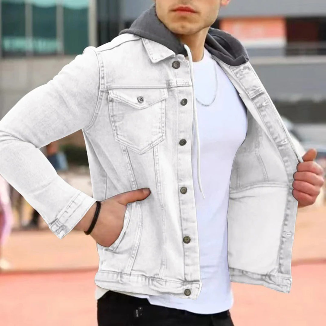 Demi Women's Denim Shirt | Classic Design with Hood 1