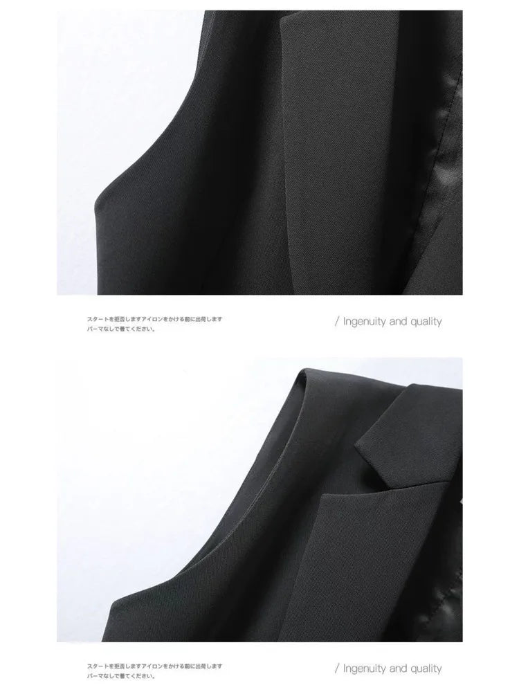 Diora | Classic Sleeveless Blazer Dress with Lapel Collar 3