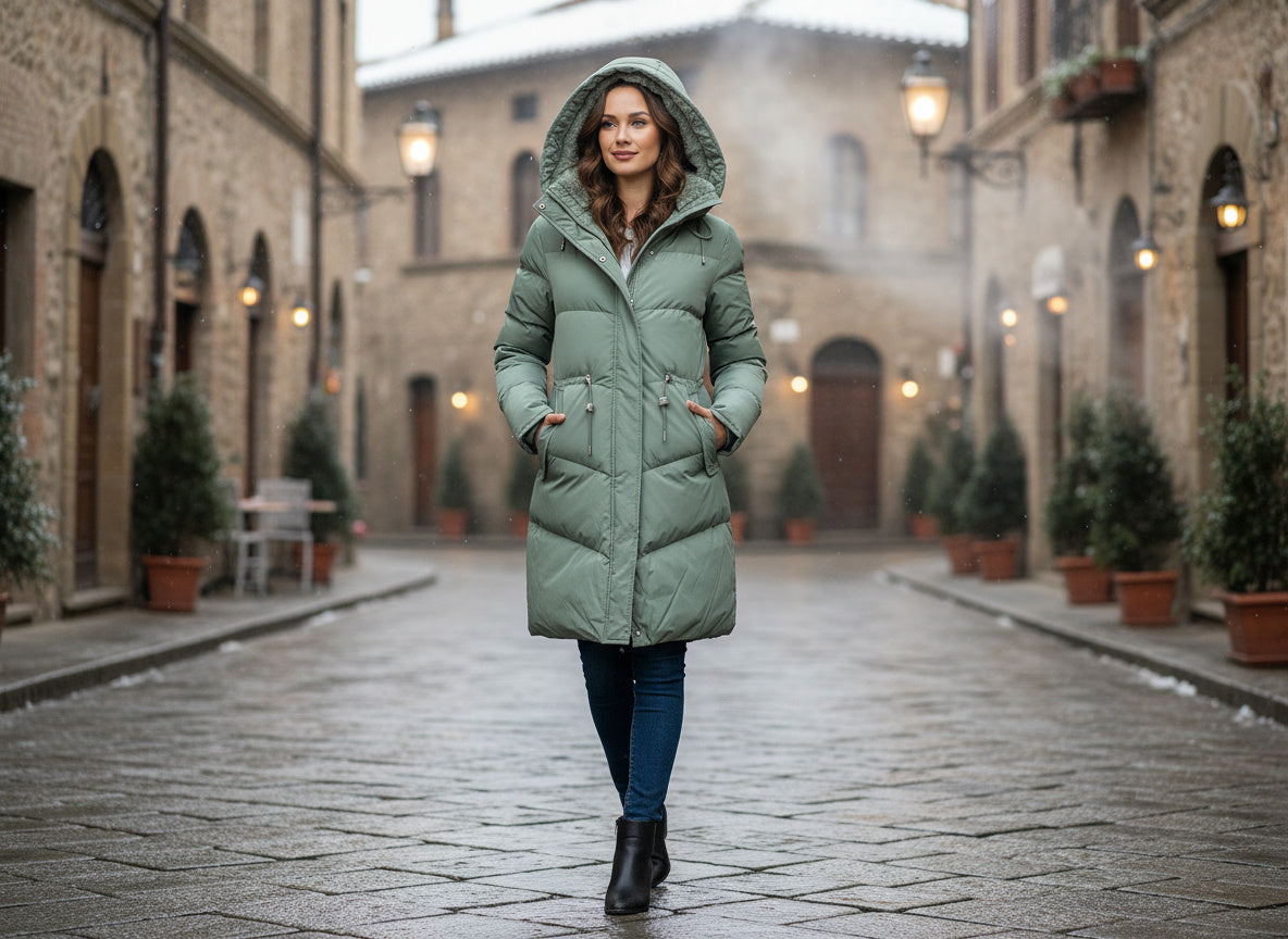Diva Women's Jacket | Black Leather, Luxury Insulated Design 2