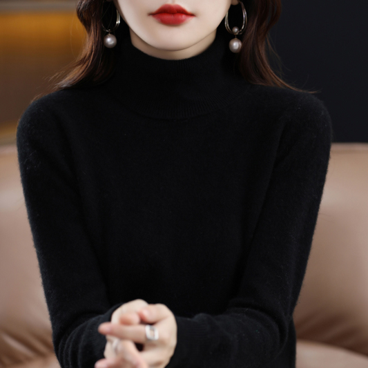 Diva Women's Turtleneck | Regular Fit, Black 0