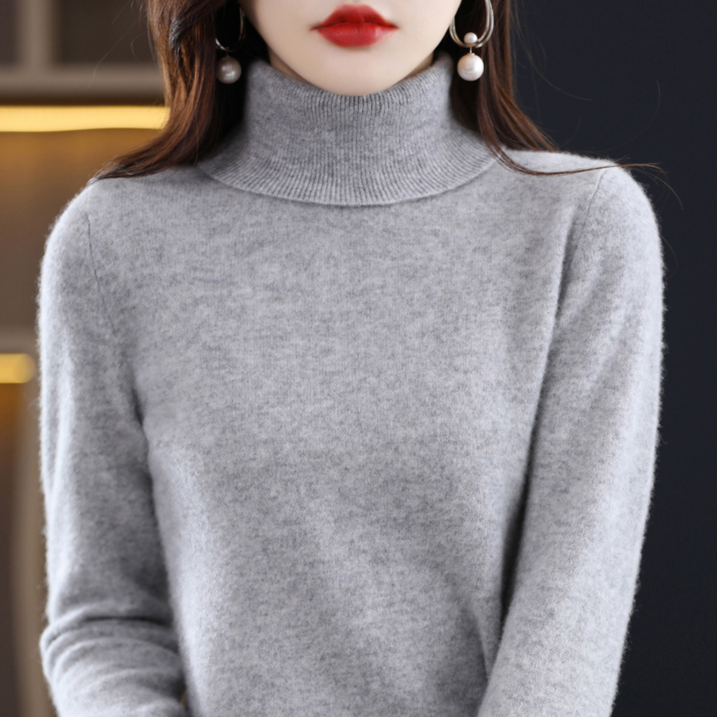 Diva Women's Turtleneck | Regular Fit, Black 10