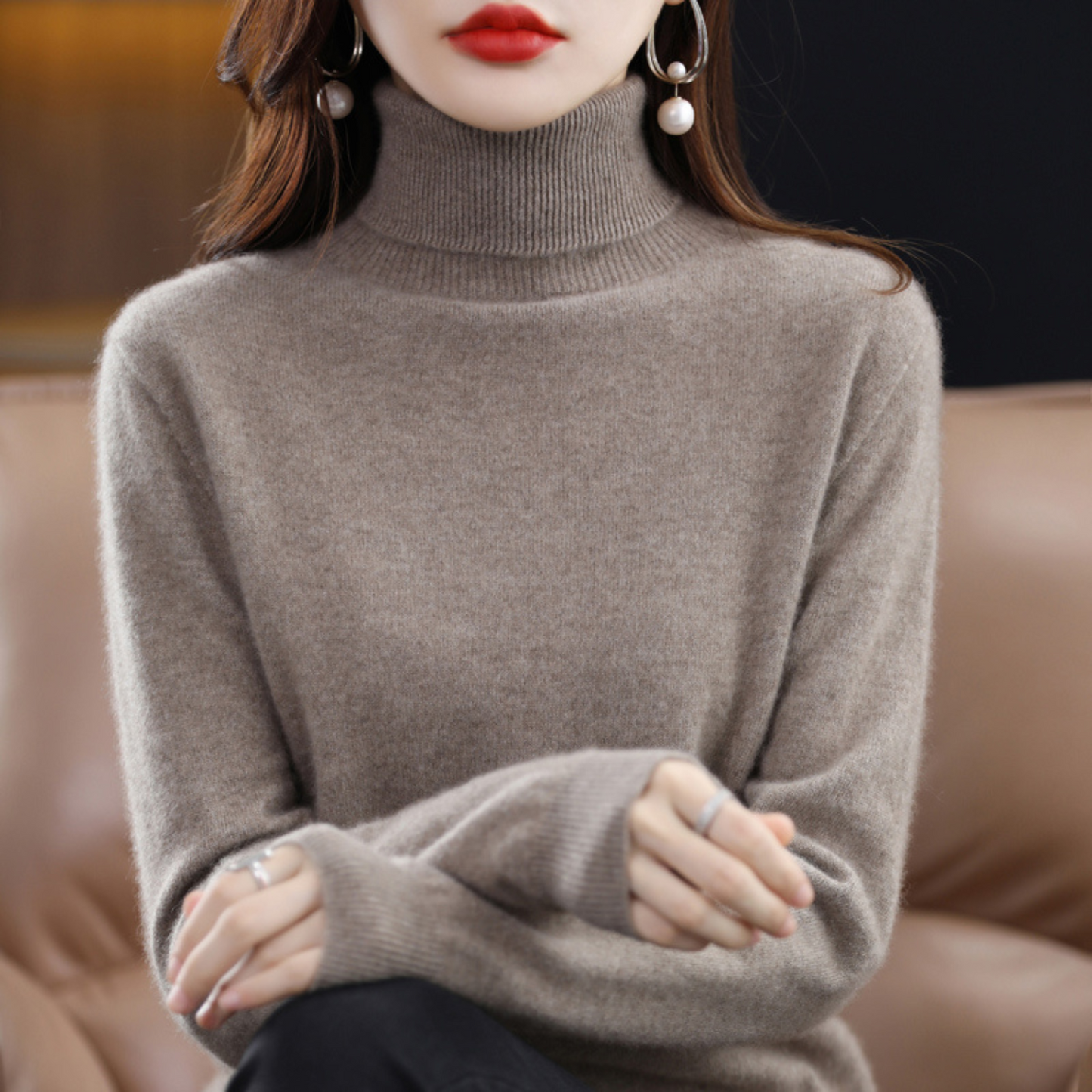Diva Women's Turtleneck | Regular Fit, Black 9
