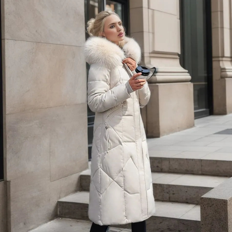Diva Women's Winter Coat | Long Hooded Puffer Coat, Warm and Stylish 2