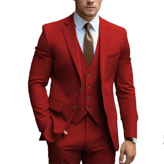 Dorian Men's Suit | Dark Green, 3-Piece Premium Fabric 1