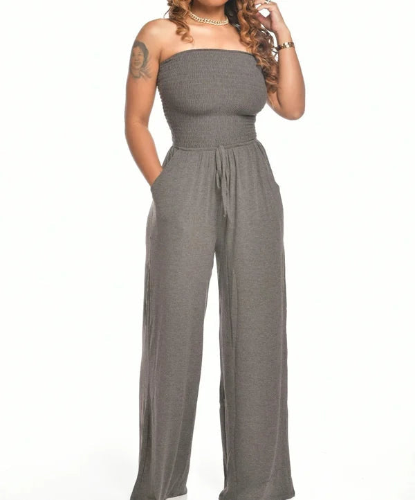 ELODIE – Classic Strapless Jumpsuit for Summer and Spring 10