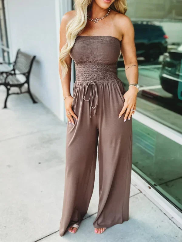 ELODIE – Classic Strapless Jumpsuit for Summer and Spring 4
