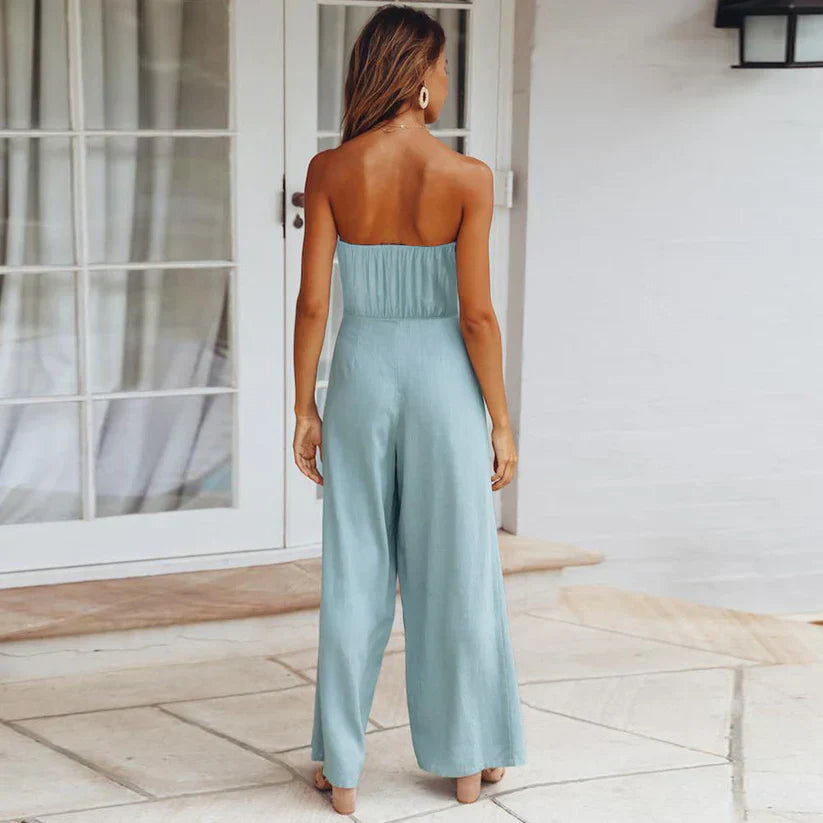 ELVINA | Strapless Jumpsuit with Airy Fit and Flattering Waist 2