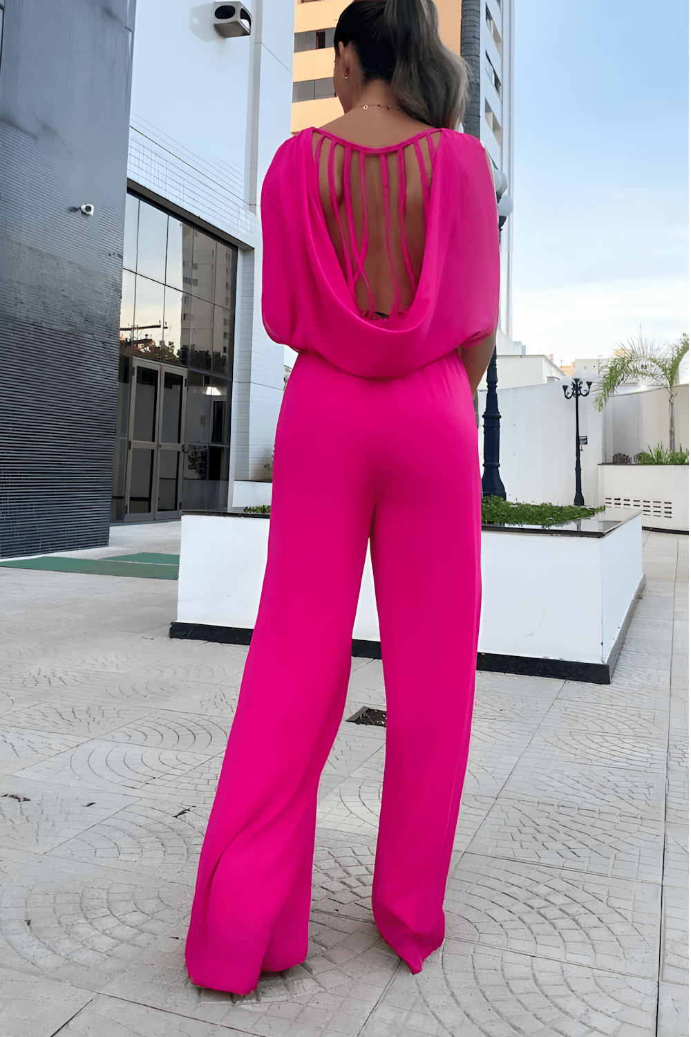 EMELIA | Sleeveless jumpsuit with flared legs 6