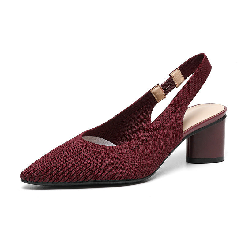Elaria | Slingback Heels with Pointed Toe and Block Heel 11