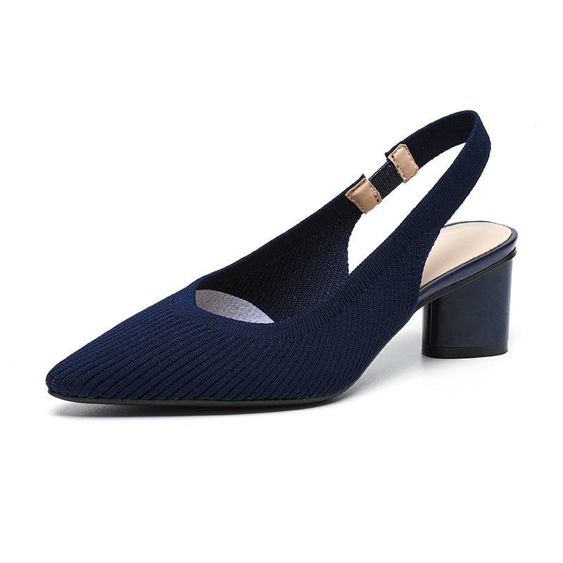Elaria | Slingback Heels with Pointed Toe and Block Heel 4