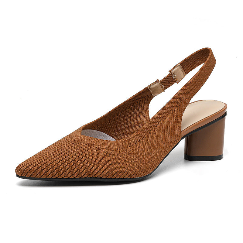 Elaria | Slingback Heels with Pointed Toe and Block Heel 5