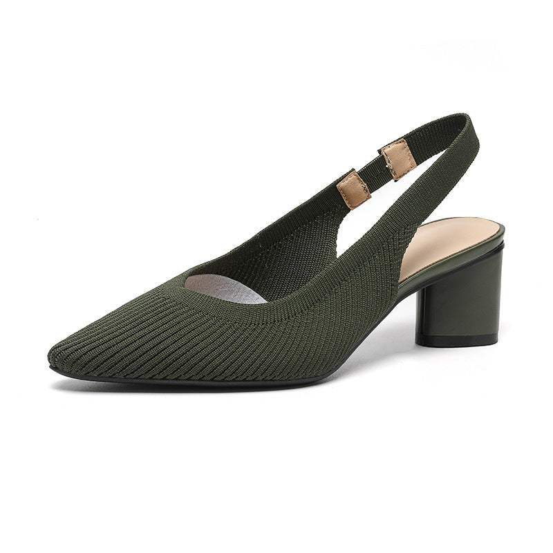 Elaria | Slingback Heels with Pointed Toe and Block Heel 8