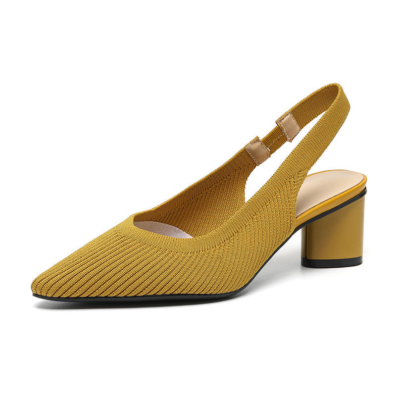Elaria | Slingback Heels with Pointed Toe and Block Heel 9