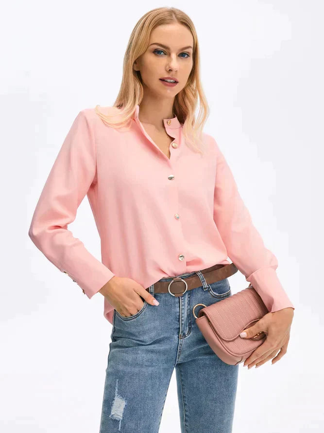 Elegant Button-Up Blouse for All Seasons 3