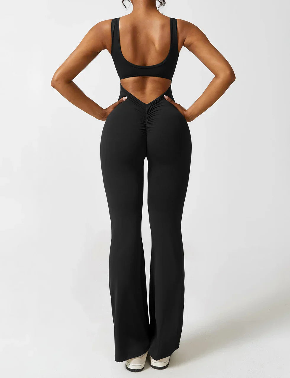Elena Jumpsuit | Flared Fit | V-Back Design | Shaping & Comfort | Trendy Must Have 0