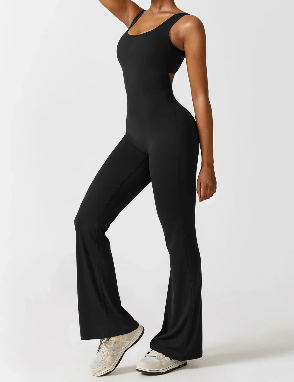 Elena Jumpsuit | Flared Fit | V-Back Design | Shaping & Comfort | Trendy Must Have 3