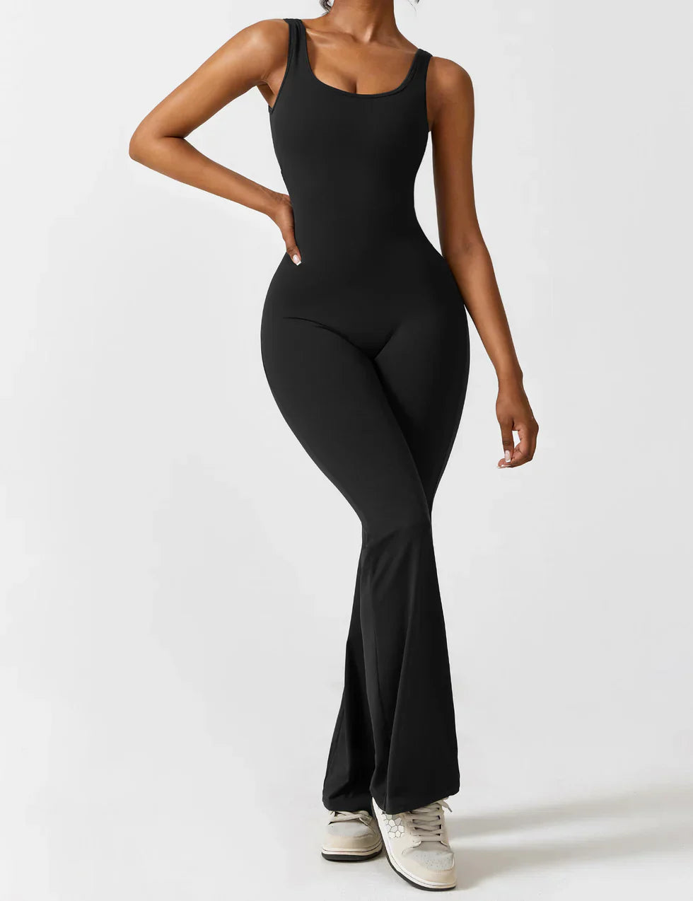 Elena Jumpsuit | Flared Fit | V-Back Design | Shaping & Comfort | Trendy Must Have 4