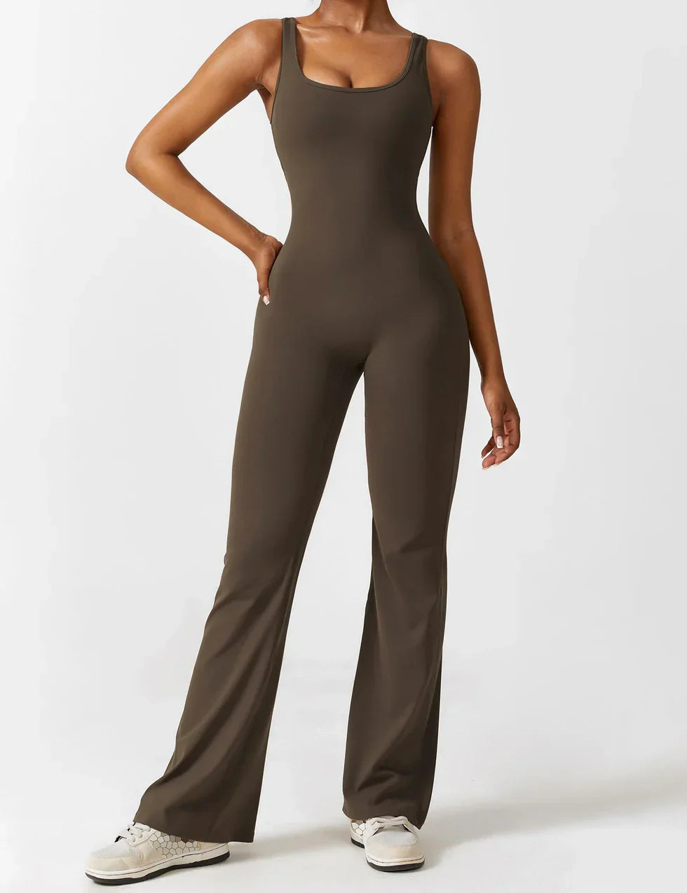 Elena Jumpsuit | Flared Fit | V-Back Design | Shaping & Comfort | Trendy Must Have 7
