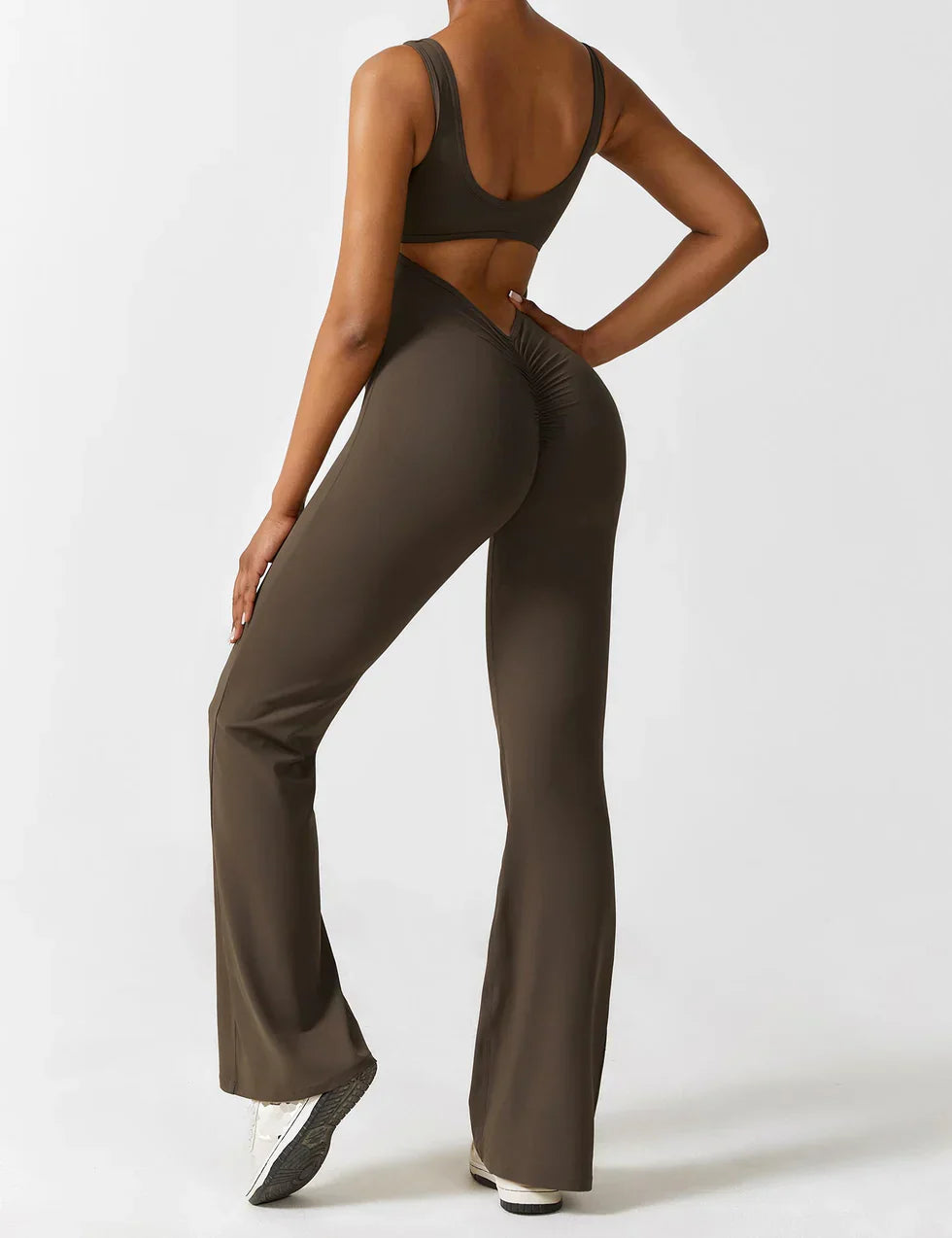 Elena Jumpsuit | Flared Fit | V-Back Design | Shaping & Comfort | Trendy Must Have 8