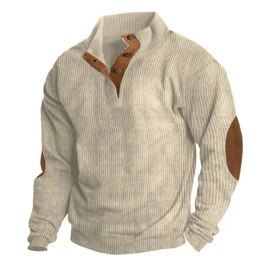 Elias Men's Sweater | Sustainable Polyester, Vintage Style 0
