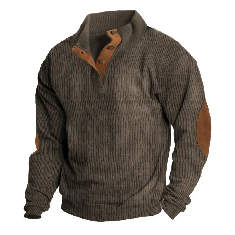 Elias Men's Sweater | Sustainable Polyester, Vintage Style 2