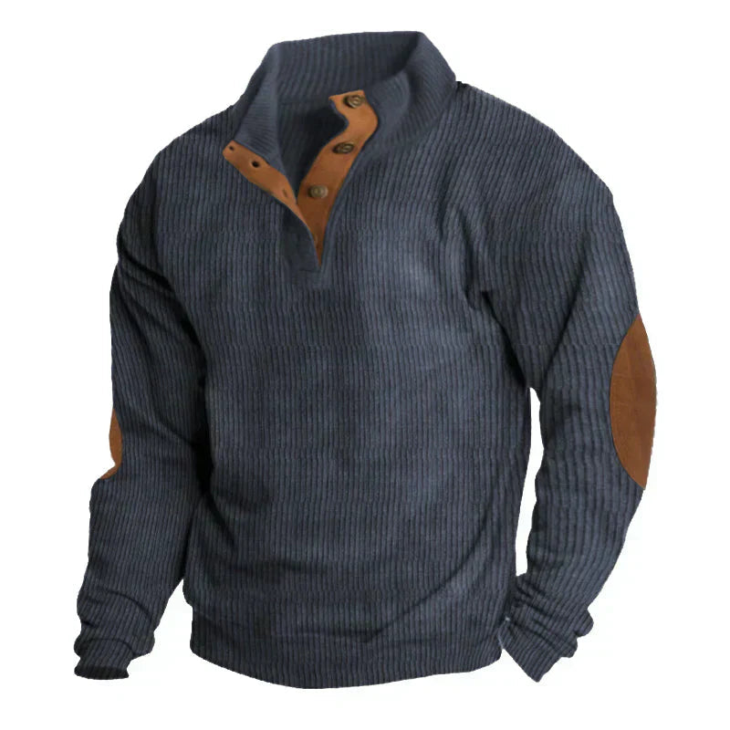 Elias Men's Sweater | Sustainable Polyester, Vintage Style 3