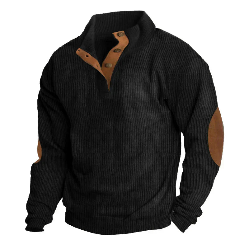 Elias Men's Sweater | Sustainable Polyester, Vintage Style 4