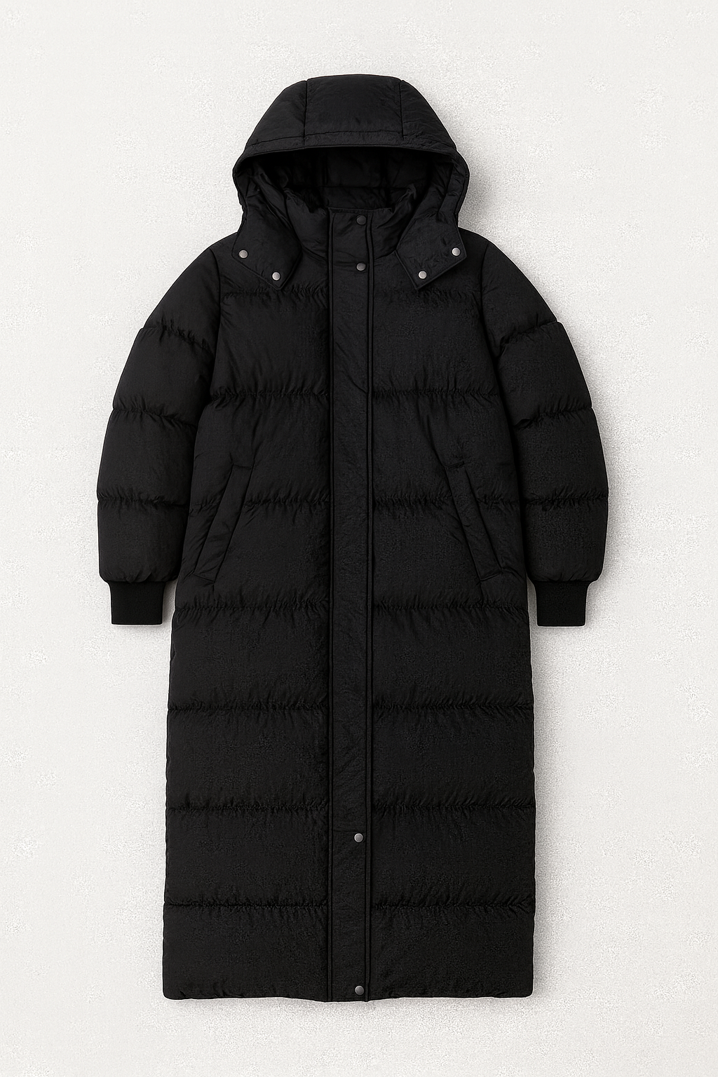 Eline Women's Winter Coat | Padded, Long Cut, High Collar 1