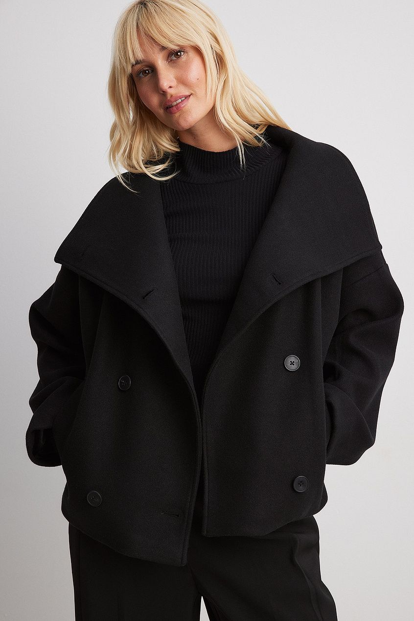 Eline Women's Winter Coat | Soft Wool Blend, Oversized Style 0