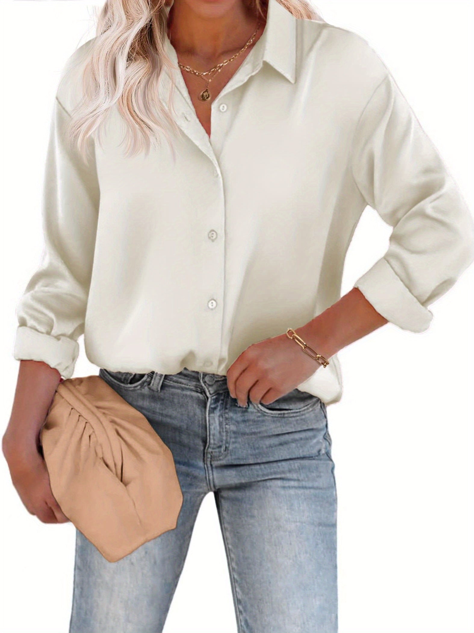 Esthere | Blouse with Button Fastening and Long Sleeves 0