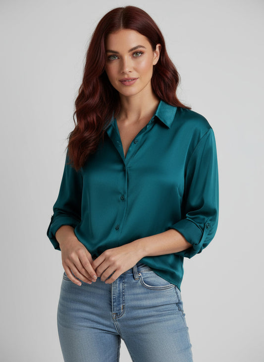 Esthere | Blouse with Button Fastening and Long Sleeves 1