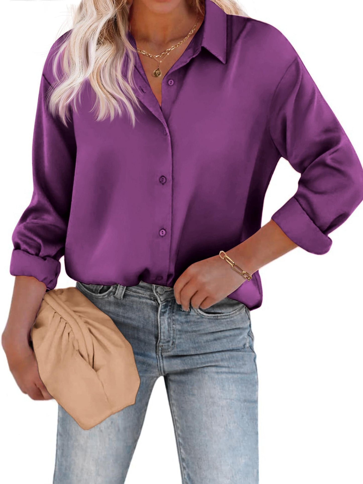 Esthere | Blouse with Button Fastening and Long Sleeves 5